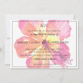 L'île tropicale Hibiscus Faire-part de mariage (Devant)