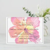 L'île tropicale Hibiscus Faire-part de mariage (Debout devant)