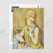 Lili Elbe van Gerda Wegener [1886 - 1940] Briefkaart (Voorkant / Achterkant)