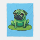Lili Pug Fleece Deken (Voorkant)