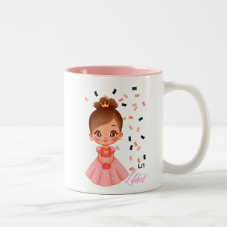 Lilibet Genoemd Perzik Prinses Cadeaus voor Meisje Tweekleurige Koffiemok