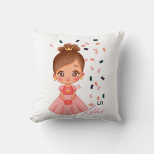 Lilibet Named Peach Princess Gifts for Girls Kussen