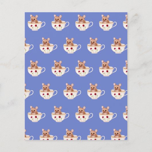 Lilibet Tea Party verjaardagsfeest uitnodiging als (Achterkant)