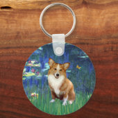 Lilies #5 - Pembroke Welsh Corgi 1 Sleutelhanger (Voorkant)