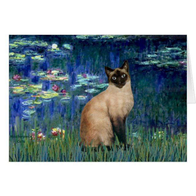 Lilies 5 - Slijppunt Siamese kat (Voorkant Horizontaal)