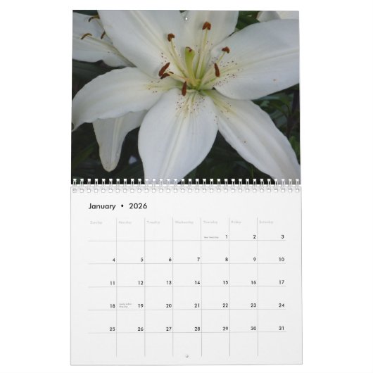 Lilies - Agenda 2014 Kalender (Jan 2026)