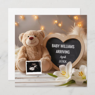 Lilies Baby Faire-part Médias sociaux