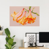 "Lilies" - botanische poster (Thuiskantoor)