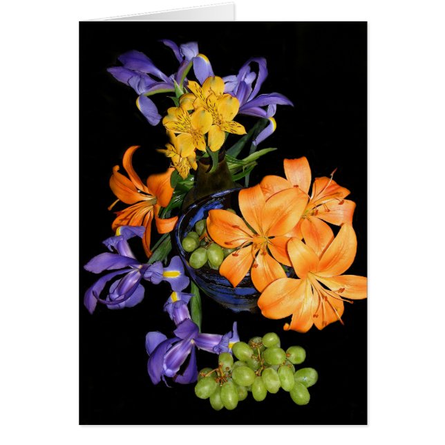 Lilies, bruinvissen en druiven (Voorkant)