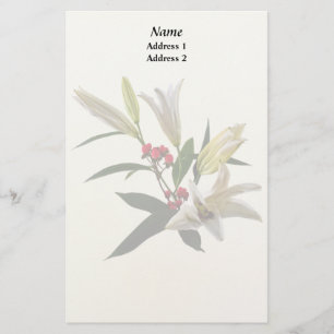 Lilies en Berries Wedding Supplies Briefpapier