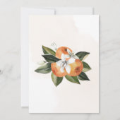 Lilies en Oranje Floral Bridal Shower Kaart (Achterkant)