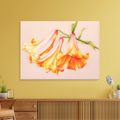 "Lilies" fine art en toile botanique moyen (Insitu(Salon))