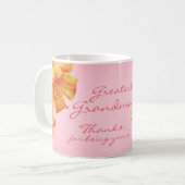 Lilies fine art grand grand-mère tasse rose (Devant gauche)