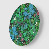 Lilies Floral Pattern Grote Klok (Hoek)