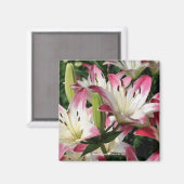 Lilies glimlachen Fotografie Magnet Magneet (Voorkant / Achterkant)