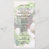 Lilies, Hydrangea en Berries Wedding Programme Programma (Achterkant)