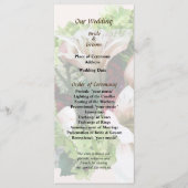 Lilies, Hydrangea en Berries Wedding Programme Programma (Voorkant)