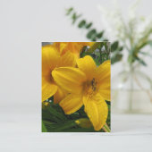 Lilies in het Briefkaart Rain (Staand voorkant)