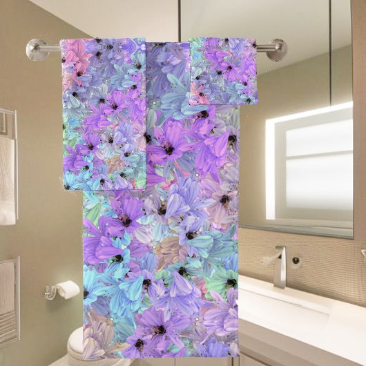 Lilies met bijen bad handdoek