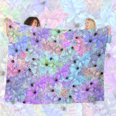 Lilies met bijen fleece deken