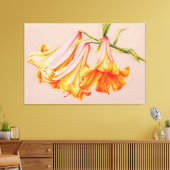 Lilies met fijne kunsten botanische canvasafdruk g canvas afdruk (Insitu (Woonkamer))