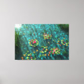 Lilies op de afdruk van het watercanvas canvas afdruk (Voorkant)