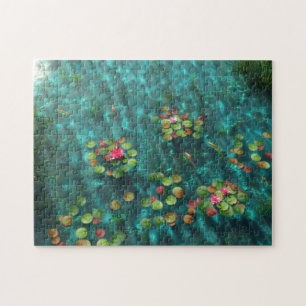 Lilies op de waterpuzzel legpuzzel