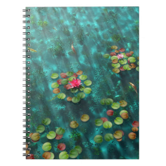 Lilies op het Notitieboek water