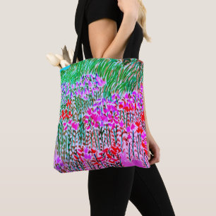 Lilies overal Canvas tas