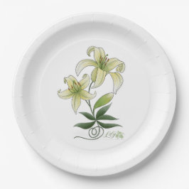 Lilies Papieren Bordje