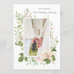 Lilies Post Mariage Brunch Invitation