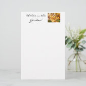 Lilies Stationery loopt in de tuin! Briefpapier (Staand voorkant)