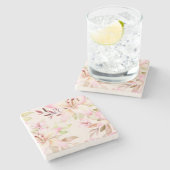 Lilies Stone Onderzetter (Zijkant)