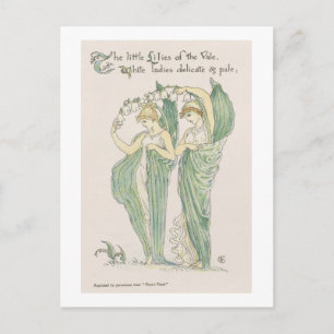 Lilies van de Vale uit Flora's Feast, 1901 (colo) Briefkaart
