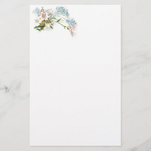 Lilies Victoriaans handelskaart Briefpapier