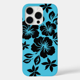 Lilikoi Hibiscus Hawaiian Floral Turquoise iPhone 16 Pro Hoesje