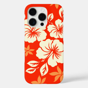 Lilikoi Hibiscus Hawaiian Pareau Red iPhone 16 Pro Hoesje
