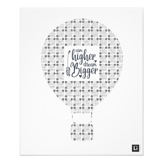 Lil'Inspirations #1 - Aim higher, dream bigger Foto Afdruk (Voorkant)