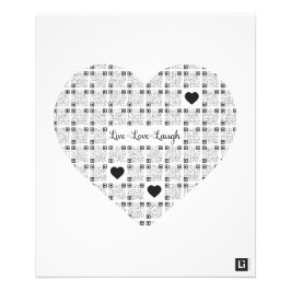 Lil'Inspirations #20 - Live, Laugh, Love Foto Afdruk