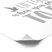 Lil'Inspirations #2 - Good friends lift you... Foto Afdruk (Hoek)