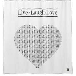 Lil'Inspirations #5 - Live, Laugh, Love Douchegordijn