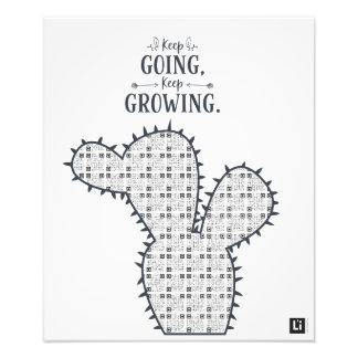 Lil'Inspirations #9 - Keep going, keep growing Foto Afdruk