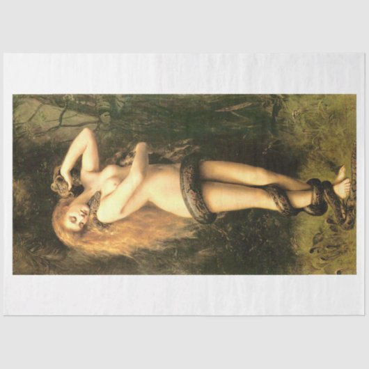 Lilith door John Collier Tissuepapier (Voorkant)