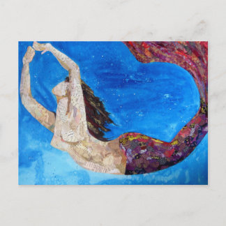Lilith - het art. van de meermincollage briefkaart