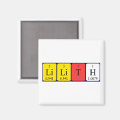 Lilith periodieke table name magnet magneet (Voorkant / Achterkant)