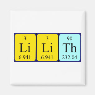 Lilith periodieke table name magnet magneet