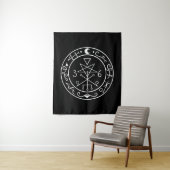 Lilith sigil. Donkere maan Goddess zeehond Wandkleed (In situ)