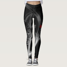 lilith Witch Pentagram baphomet leggings Black