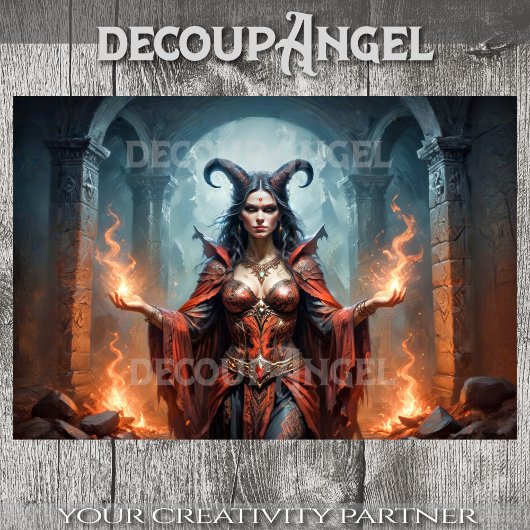 Lilith's Rebellion Decoupage Tissuepapier