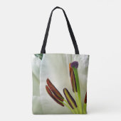 Lilium Blanc Oriental Tout Sur Sac D'Impression (Dos)